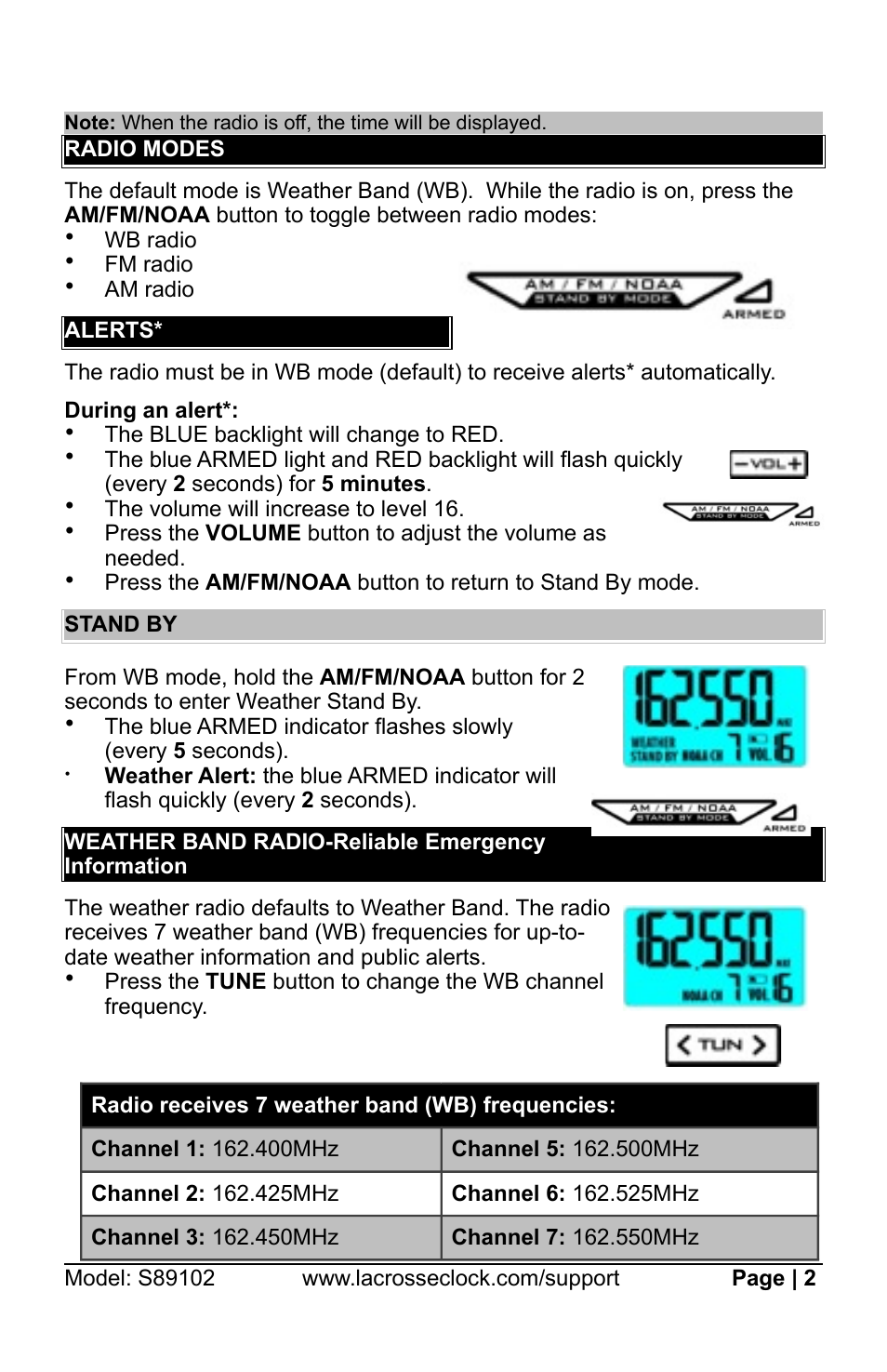 La Crosse Technology S89102 User Manual | Page 2 / 7