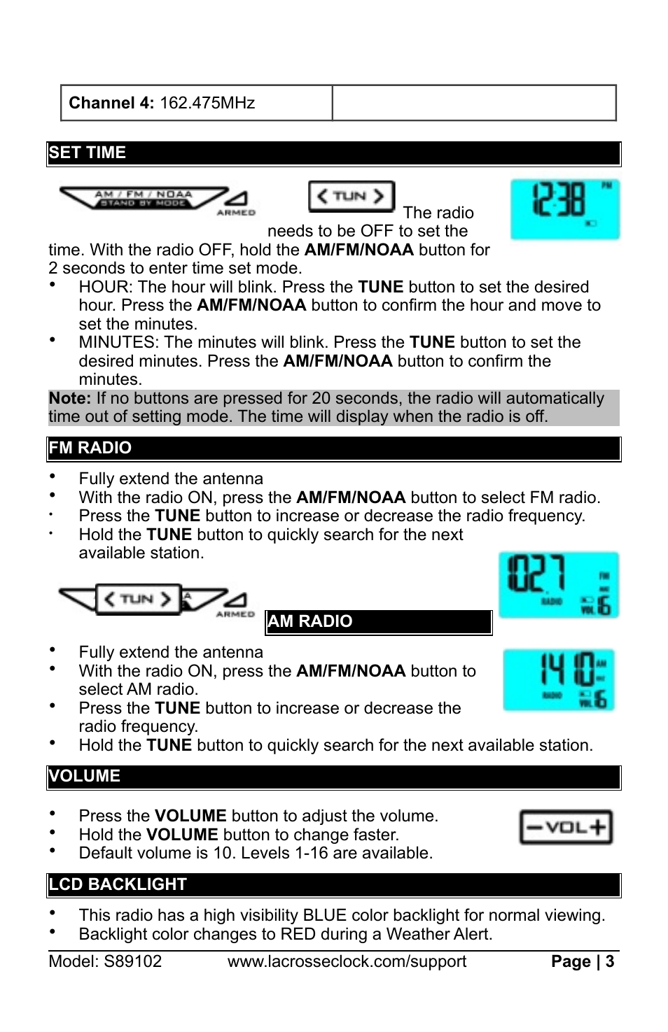 La Crosse Technology S89102 User Manual | Page 3 / 7