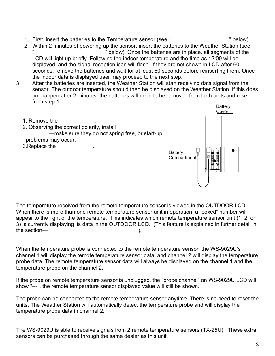 La Crosse Technology TX25U User Manual | Page 3 / 6