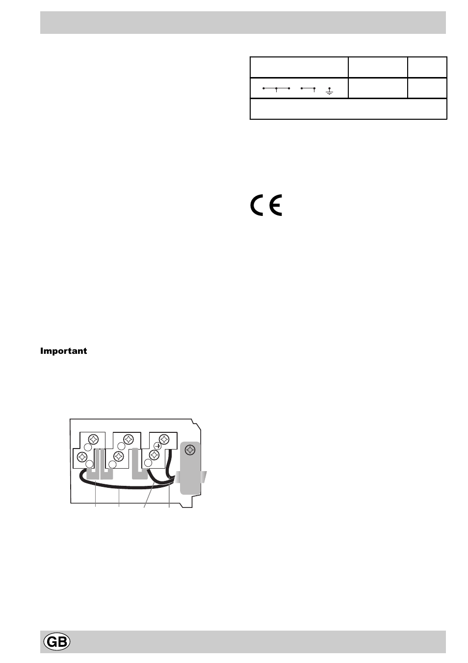 Electrical connection | Creda S912E User Manual | Page 6 / 12