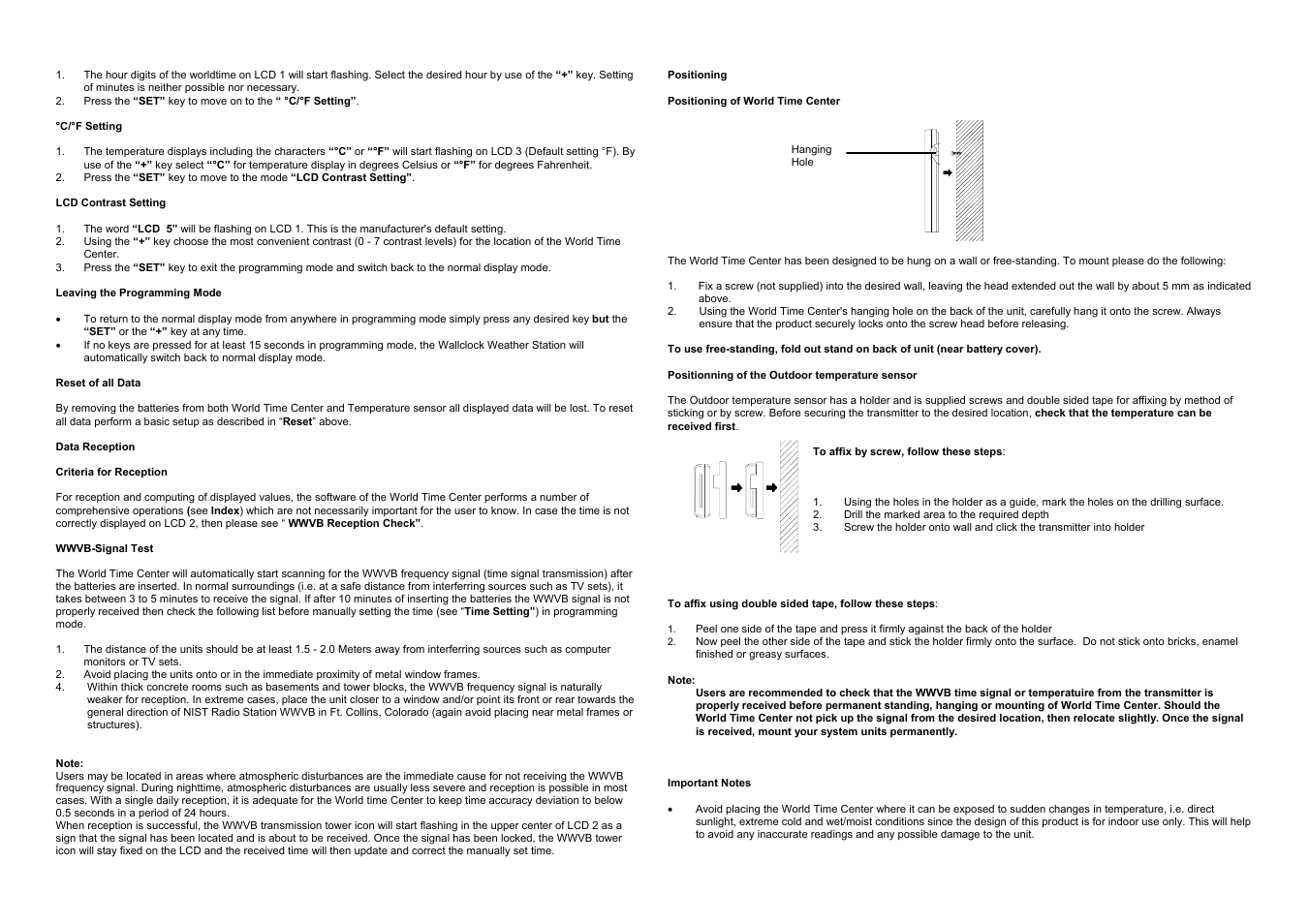 Data reception | La Crosse Technology WS-7097 User Manual | Page 4 / 7