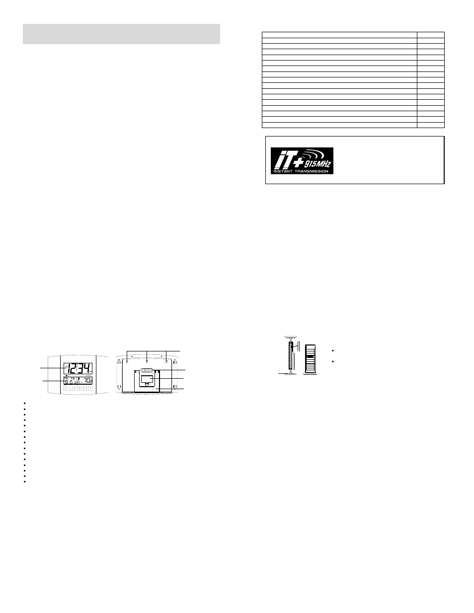 La Crosse Technology WS-8147U-IT User Manual | 5 pages