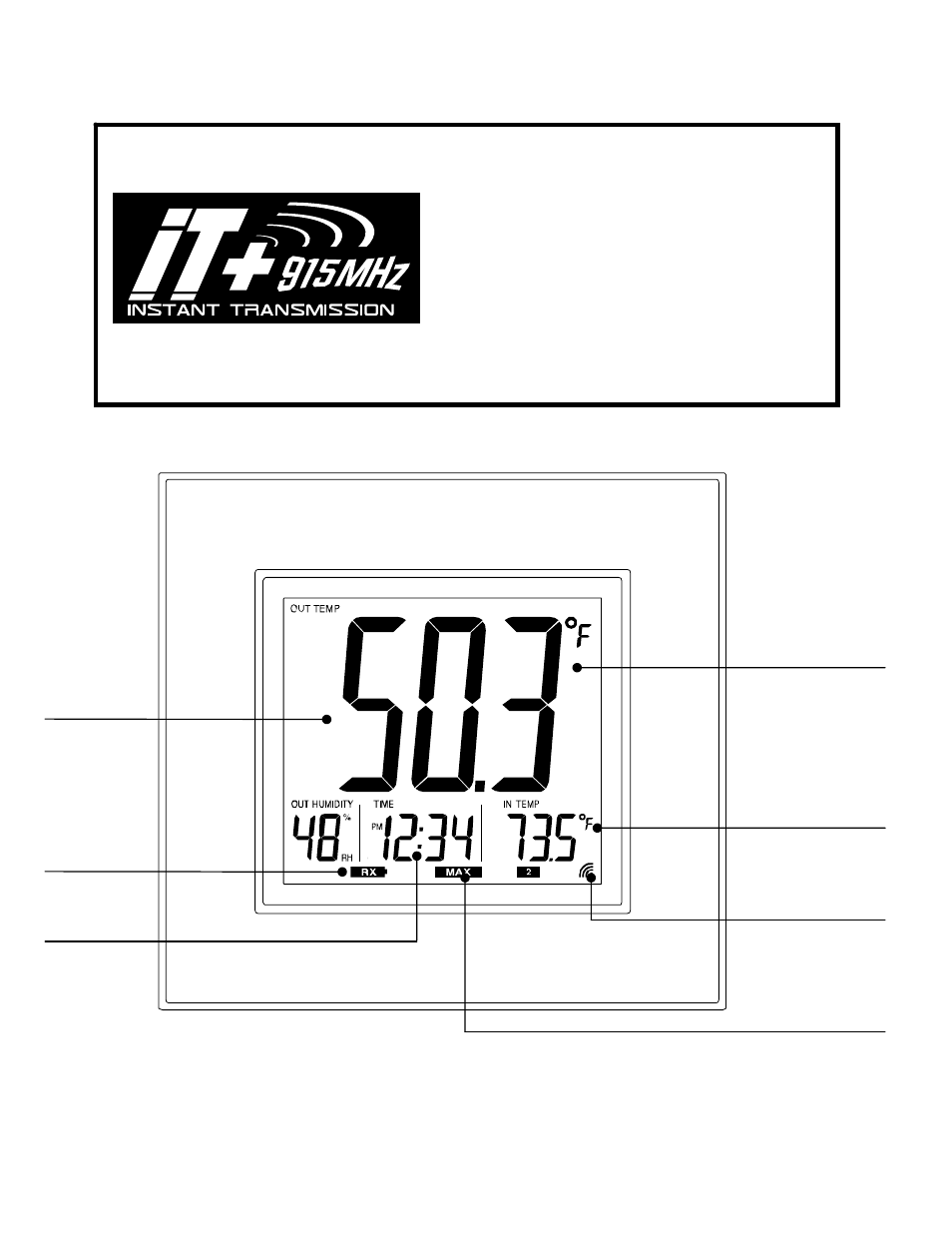 Figure 1 | La Crosse Technology WS-8300U User Manual | Page 3 / 12