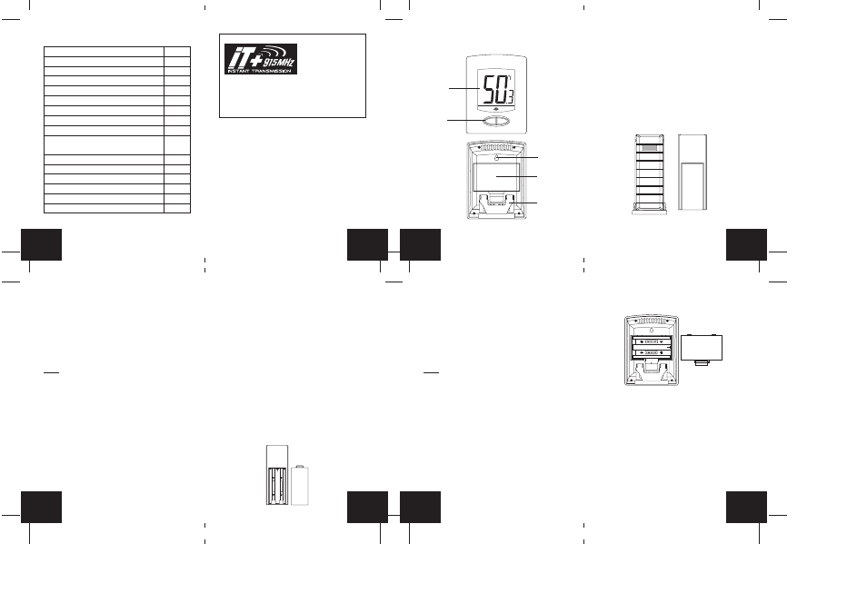 Size aaa lr03 | La Crosse Technology WS-9001U User Manual | Page 6 / 16