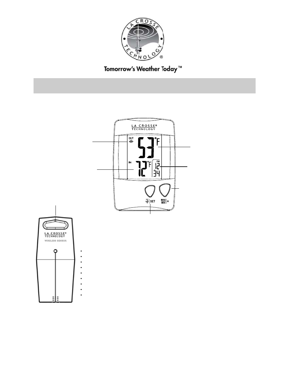 La Crosse Technology WS-9006U User Manual | 6 pages