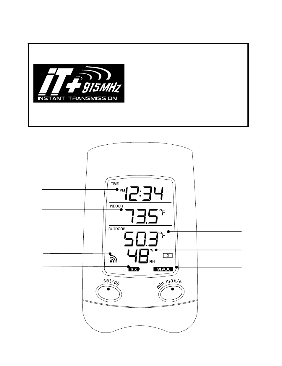 Figure 1, This product offers | La Crosse Technology WS-9023U User Manual | Page 3 / 11