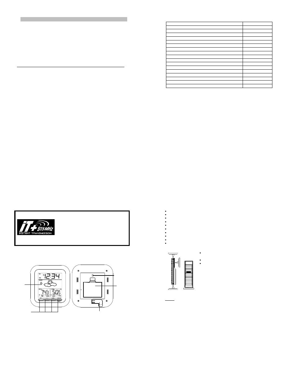 La Crosse Technology WS-9133 User Manual | 6 pages