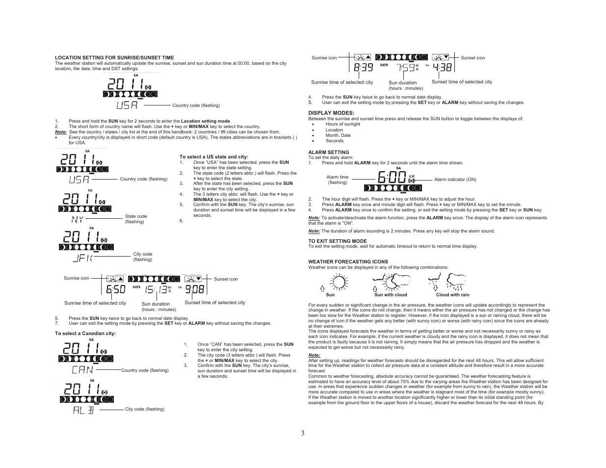 La Crosse Technology WS-9250U-IT User Manual | Page 3 / 7