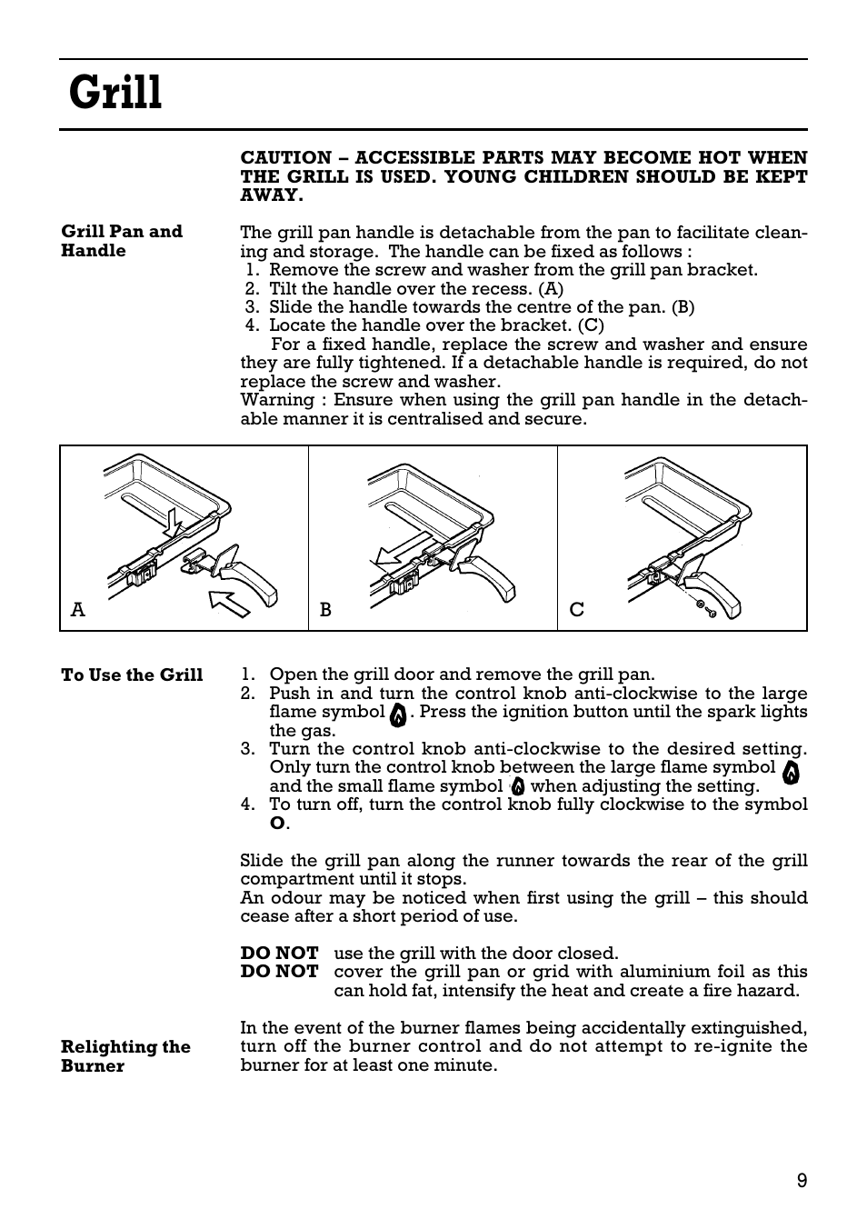 Grill | Creda 41202 User Manual | Page 9 / 24