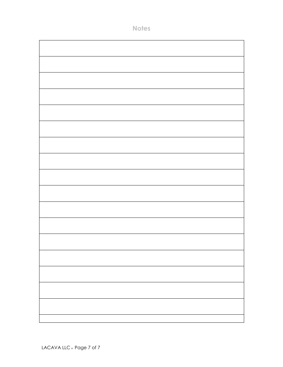 Lacava 4282 User Manual | Page 7 / 7