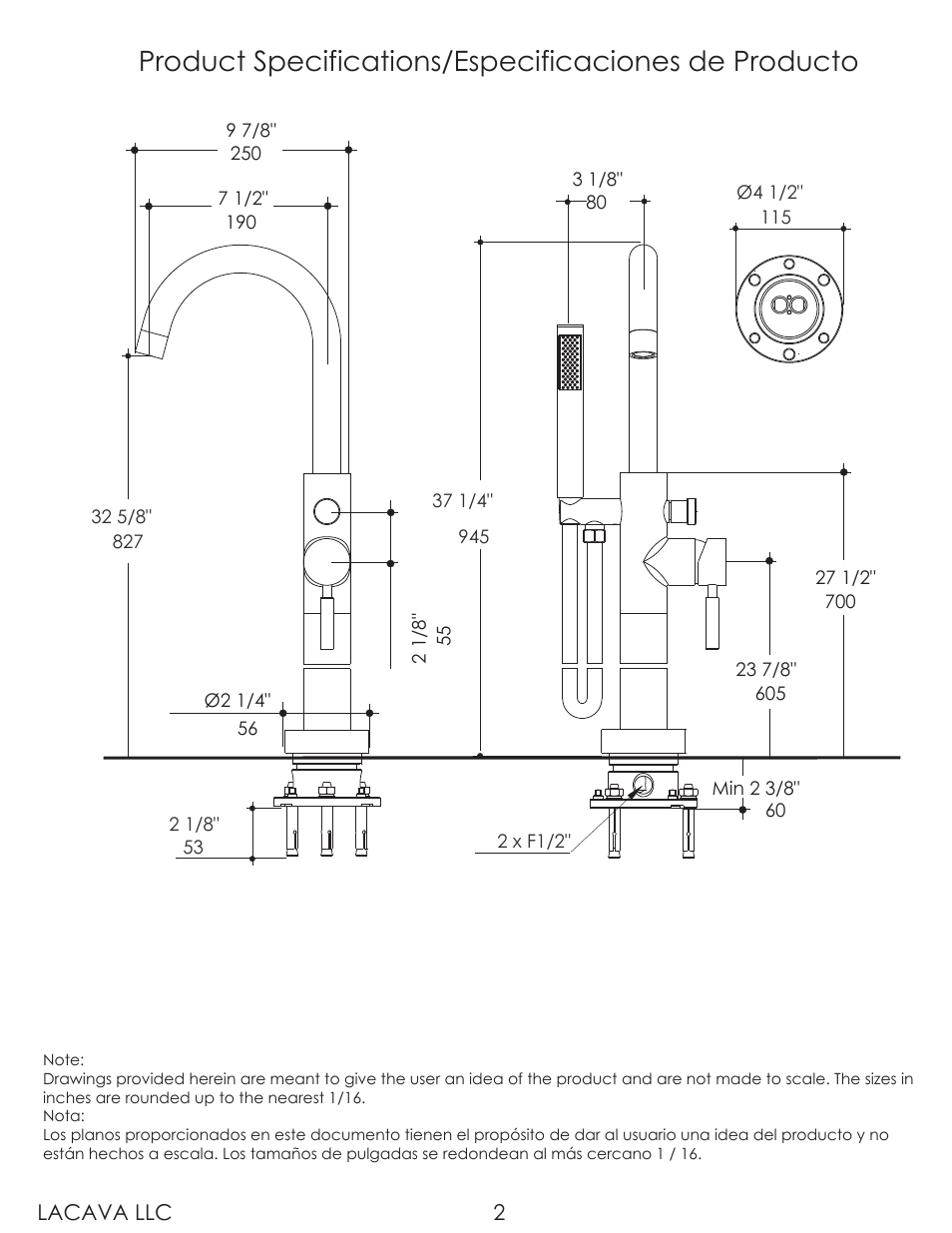 Lacava 1595 User Manual | Page 2 / 10