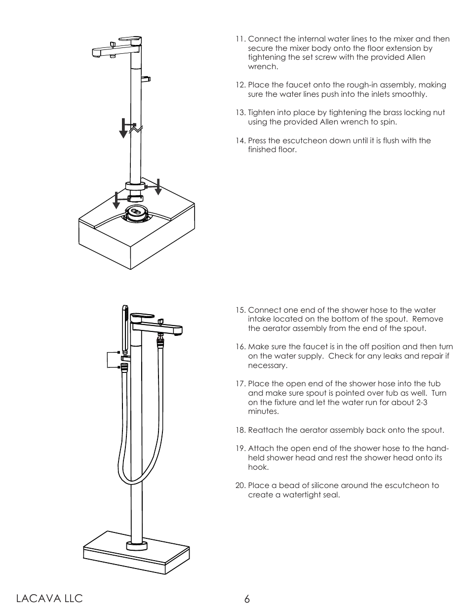 Lacava llc 6 | Lacava 2895 User Manual | Page 6 / 10