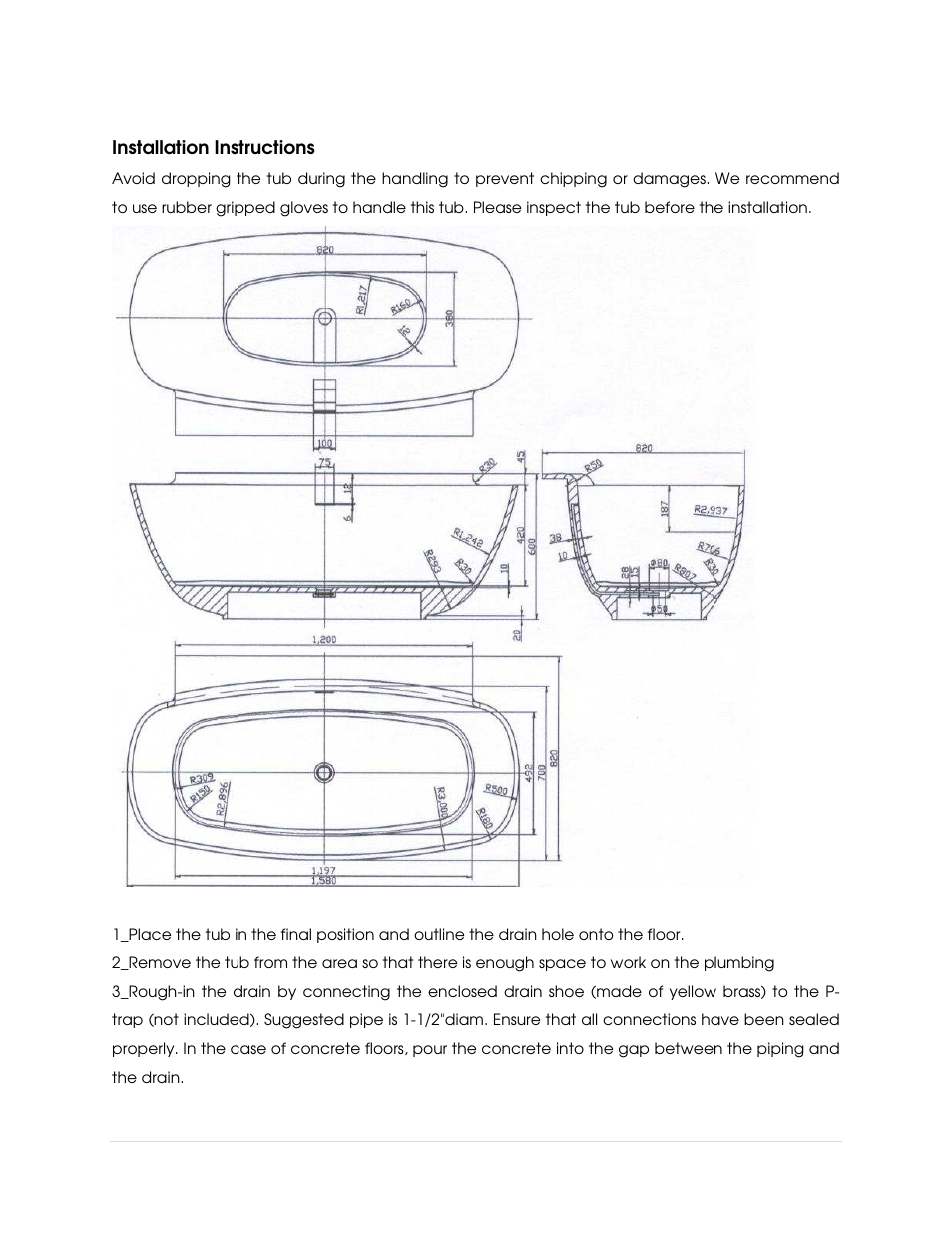 Lacava TUB07 User Manual | Page 3 / 6