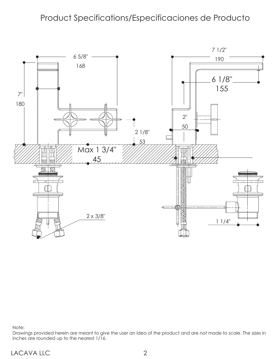 Lacava W1010 User Manual | Page 2 / 8