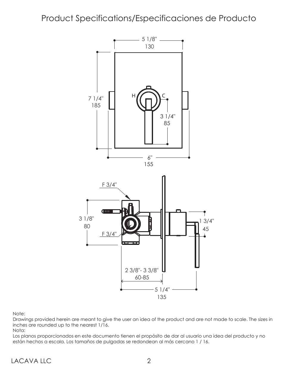 Lacava 1445 User Manual | Page 2 / 9