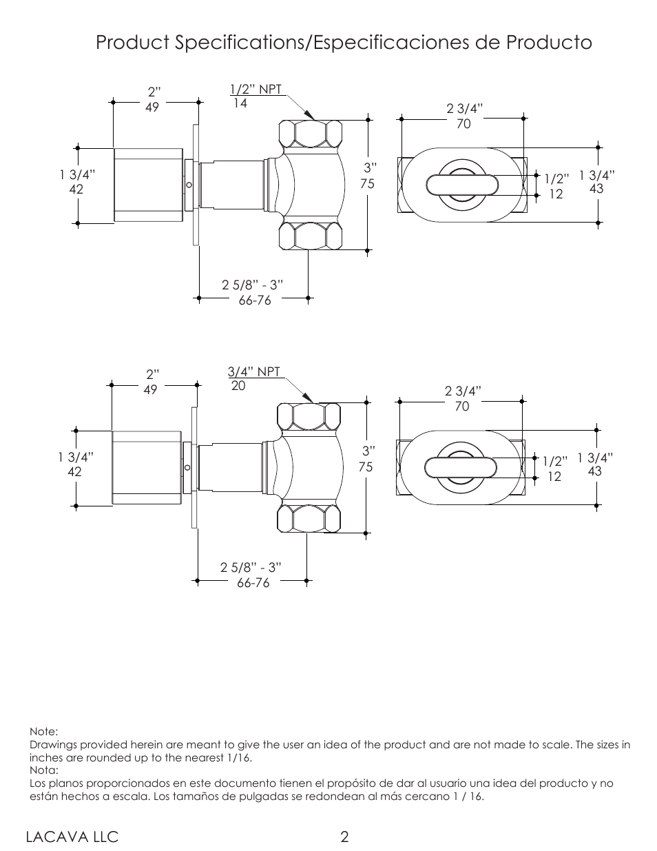 Lacava 2860 User Manual | Page 2 / 9