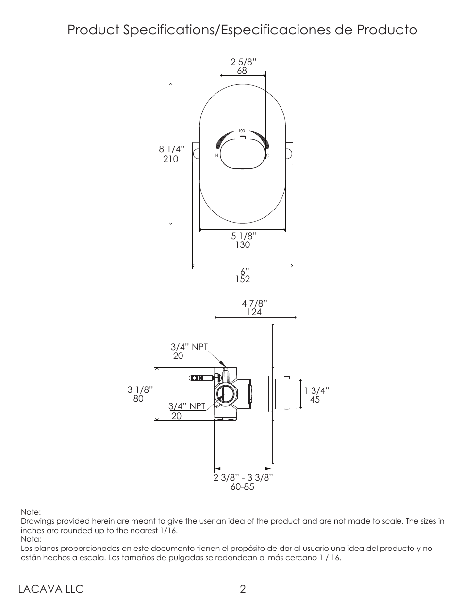 Lacava 2845 User Manual | Page 2 / 9