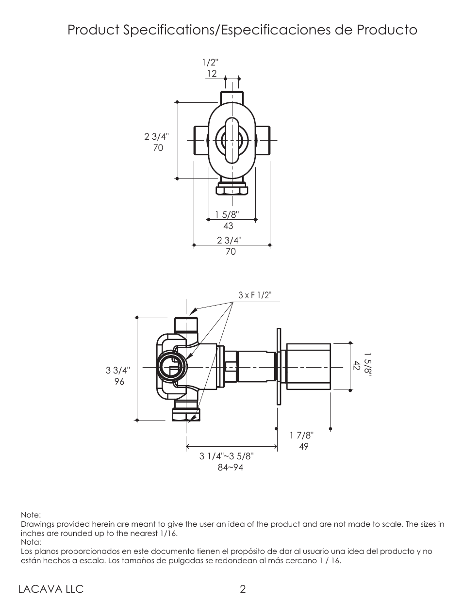 Lacava 2842 User Manual | Page 2 / 9