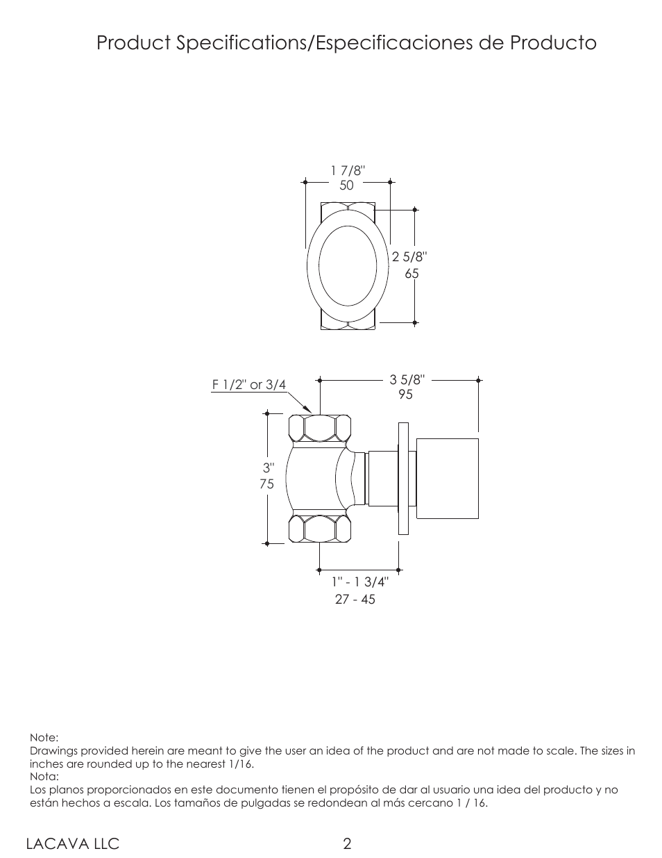 Lacava 0660 User Manual | Page 2 / 9