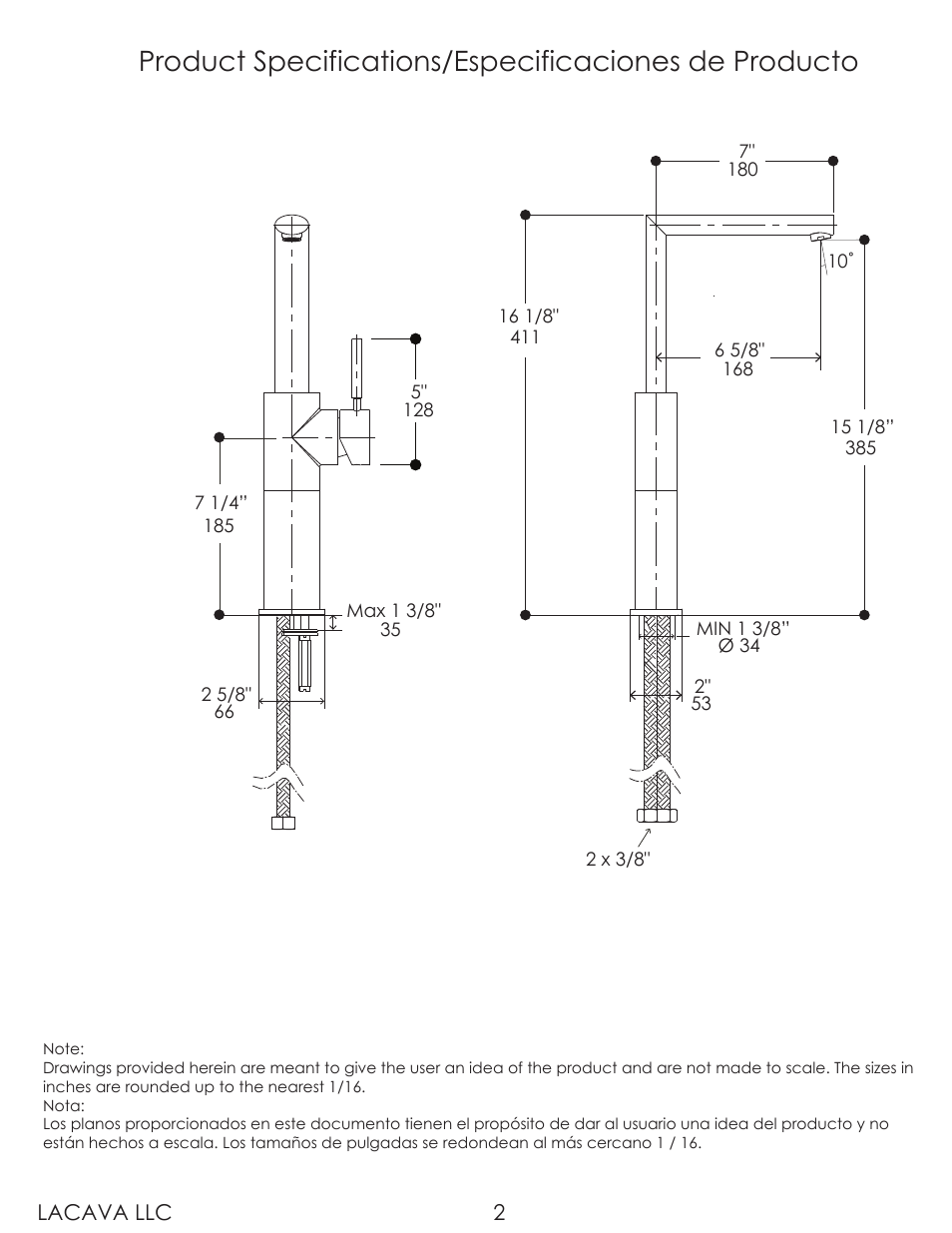 Lacava 0621 User Manual | Page 2 / 8