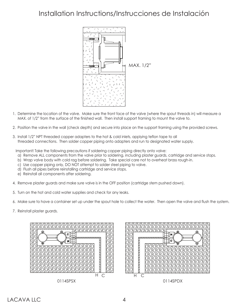 Lacava llc 4 | Lacava 0114SP User Manual | Page 4 / 9