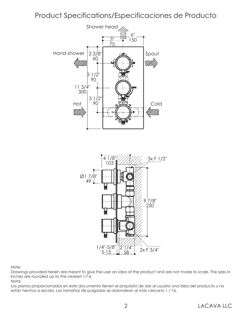 Lacava 0146 User Manual | Page 2 / 9