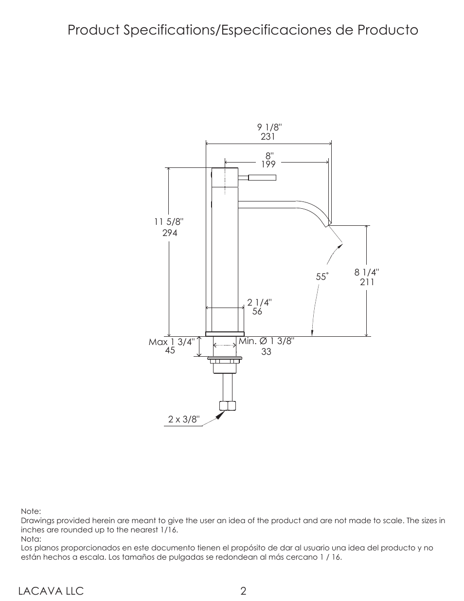 Lacava 1420 User Manual | Page 2 / 8