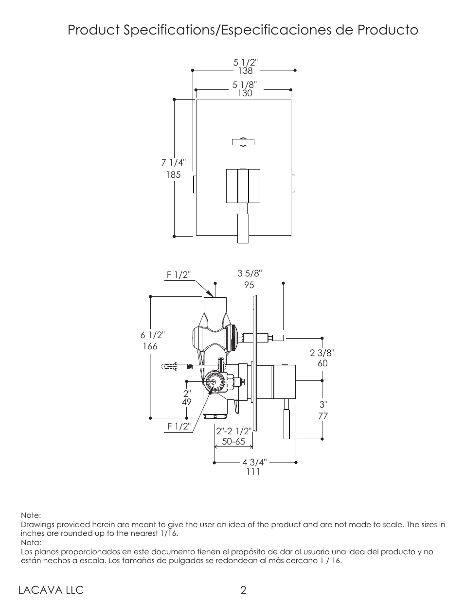 Lacava 1450 User Manual | Page 2 / 9