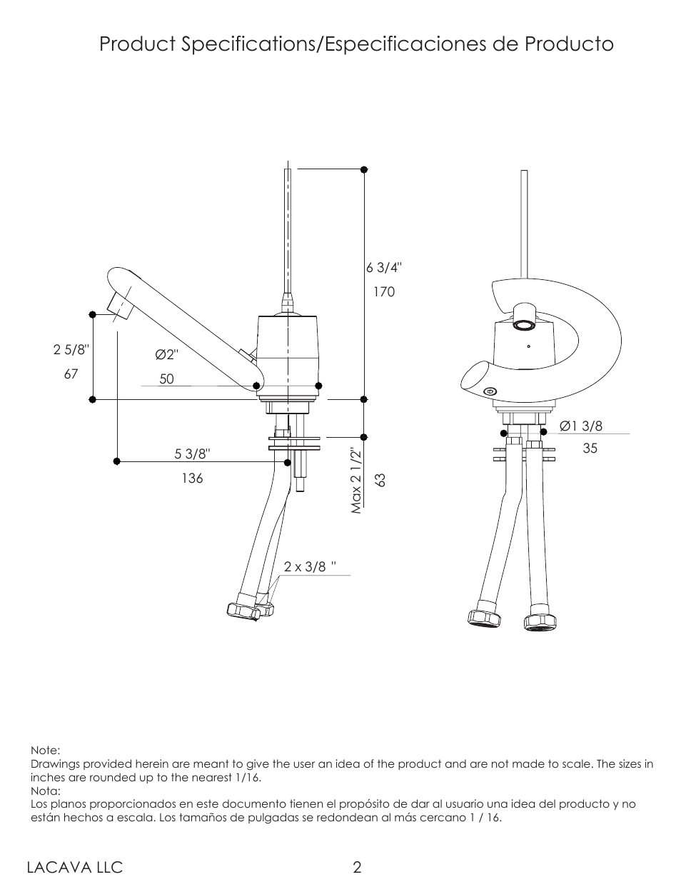 Lacava 0511 User Manual | Page 2 / 8