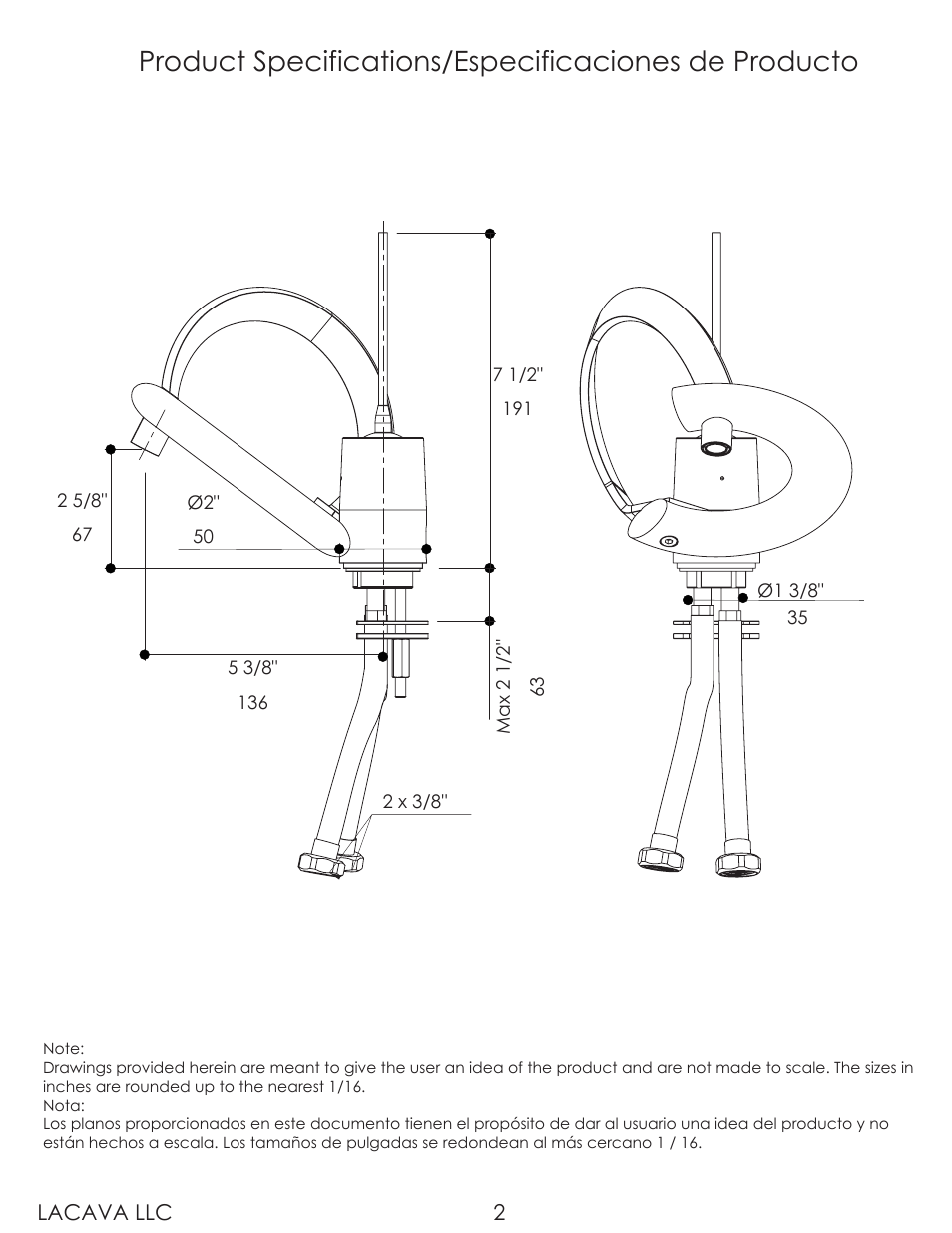 Lacava 0510 User Manual | Page 2 / 8
