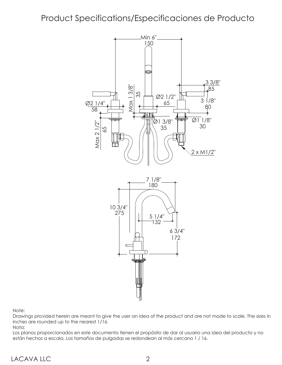 Lacava 1583 User Manual | Page 2 / 9