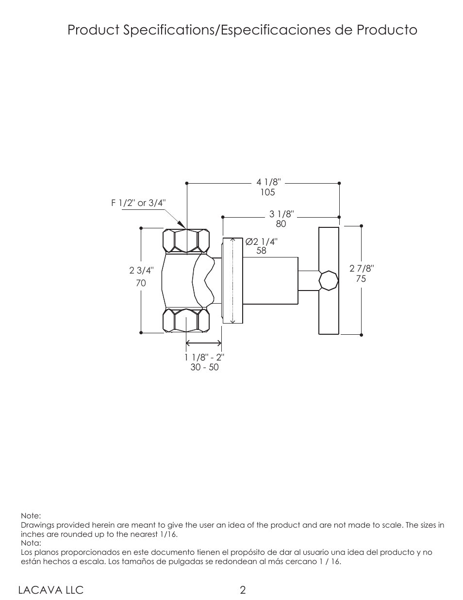 Lacava 1510 User Manual | Page 2 / 9