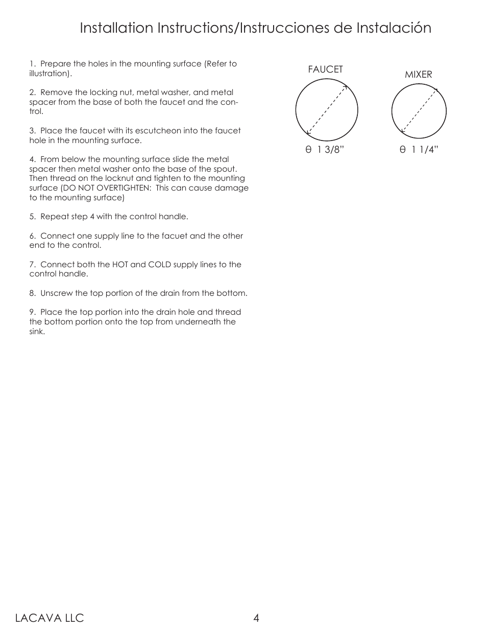 Lacava llc 4 | Lacava 13011 User Manual | Page 4 / 8