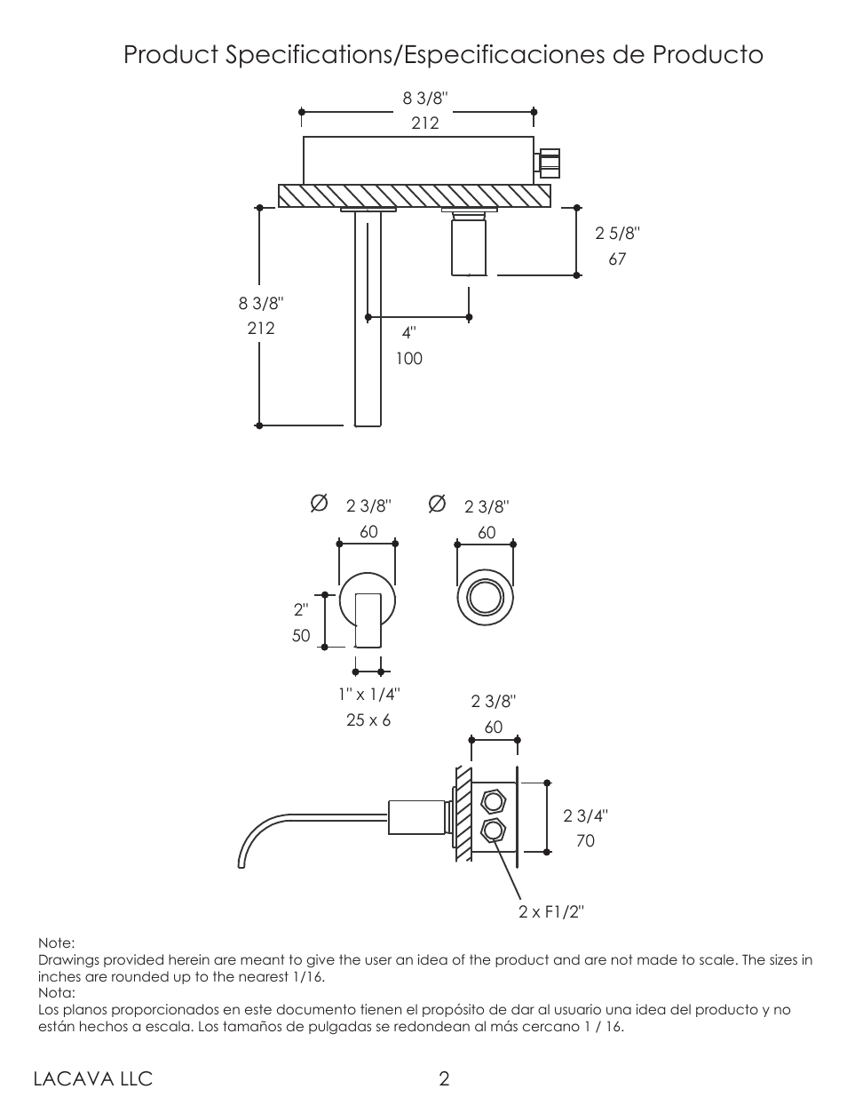 Lacava 13012 User Manual | Page 2 / 8