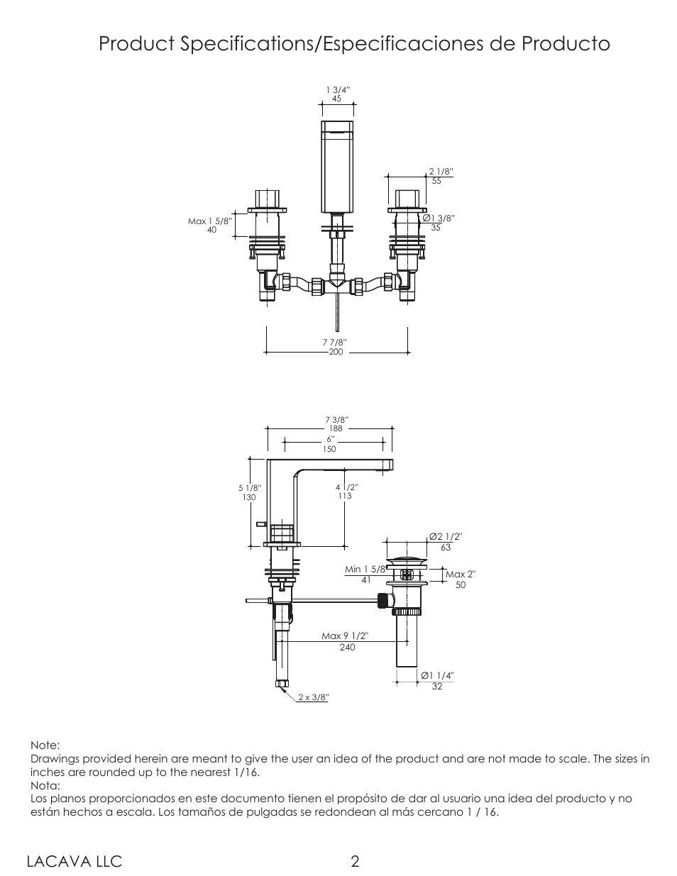 Lacava llc 2 | Lacava 1803 User Manual | Page 2 / 9