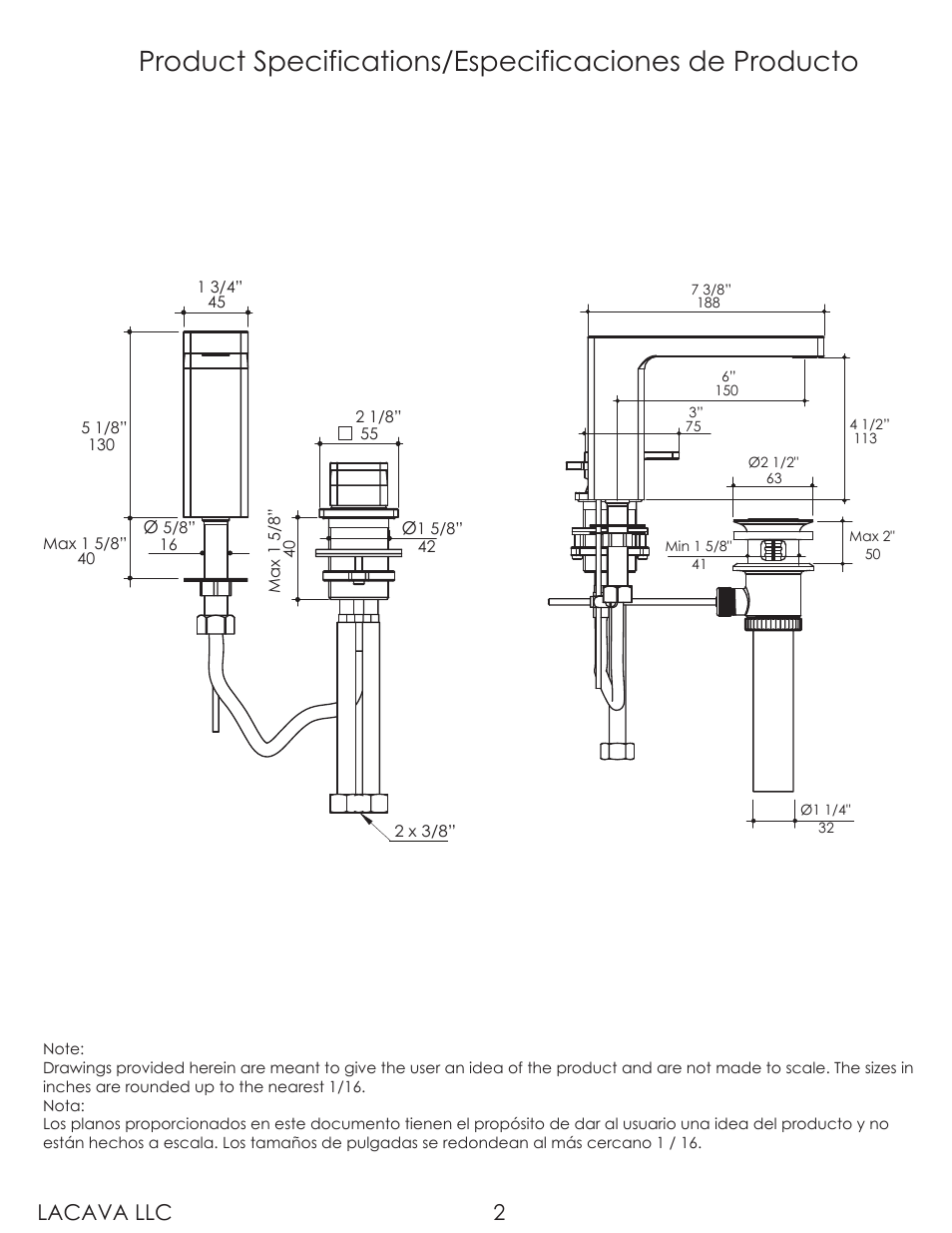 Lacava llc 2 | Lacava 1812 User Manual | Page 2 / 8