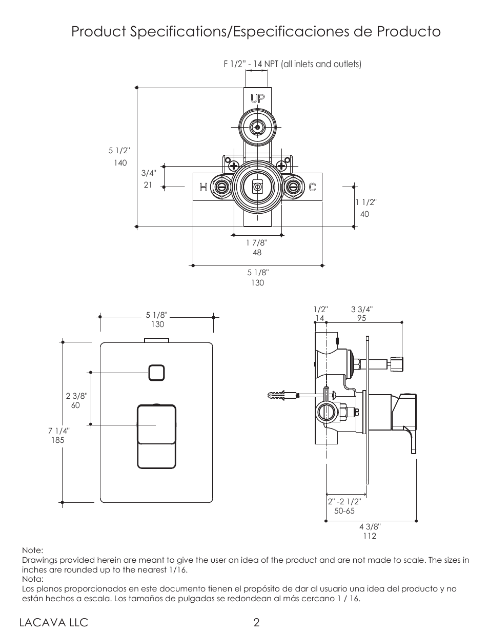 Lacava llc 2 | Lacava 1850 User Manual | Page 2 / 9