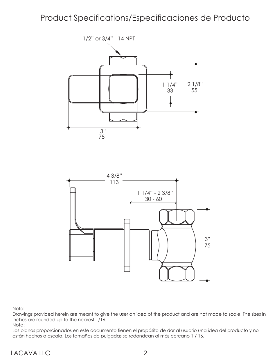 Lacava 1860 User Manual | Page 2 / 8