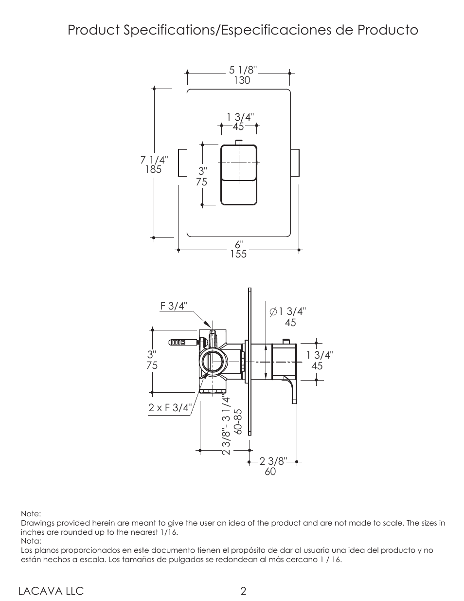 Lacava 1845 User Manual | Page 2 / 9