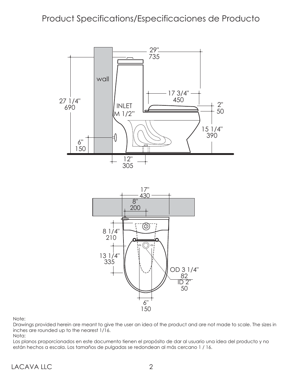 Lacava SC058 User Manual | Page 2 / 10