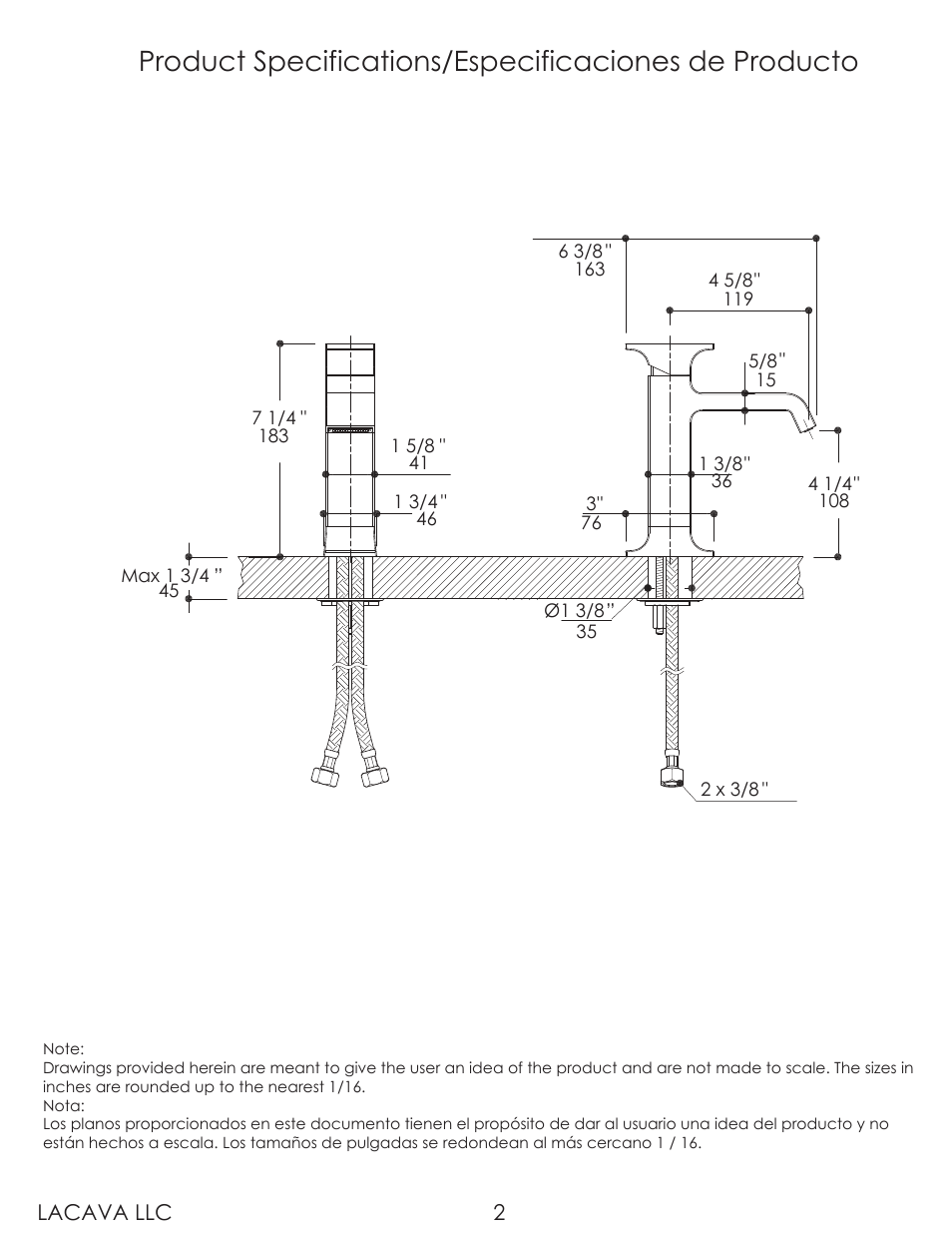 Lacava 3610 User Manual | Page 2 / 8