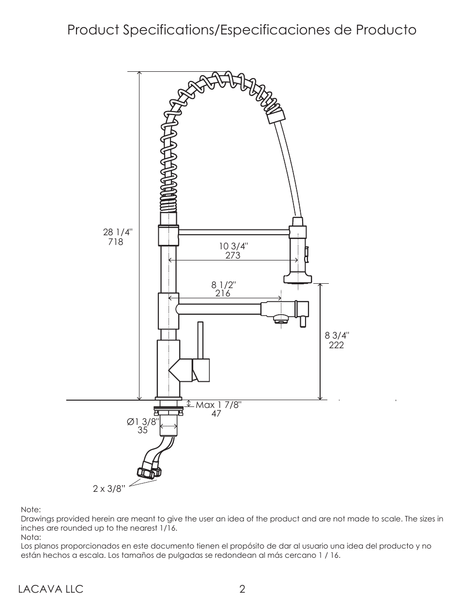 Lacava 1920 User Manual | Page 2 / 8