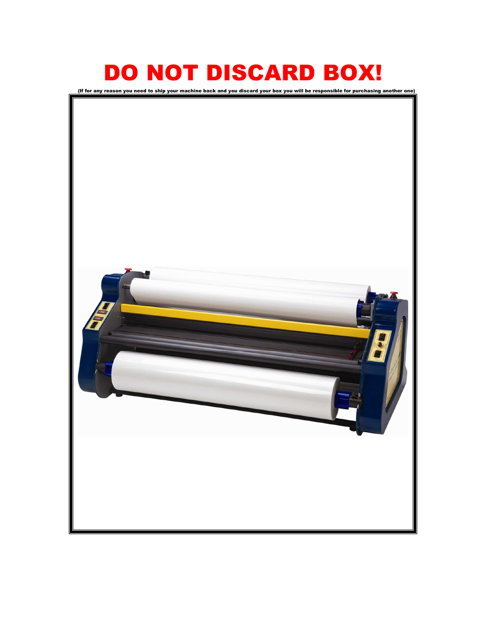 Laminator Direct VALUE-LAM 4500HC - 2 Roller User Manual | 16 pages