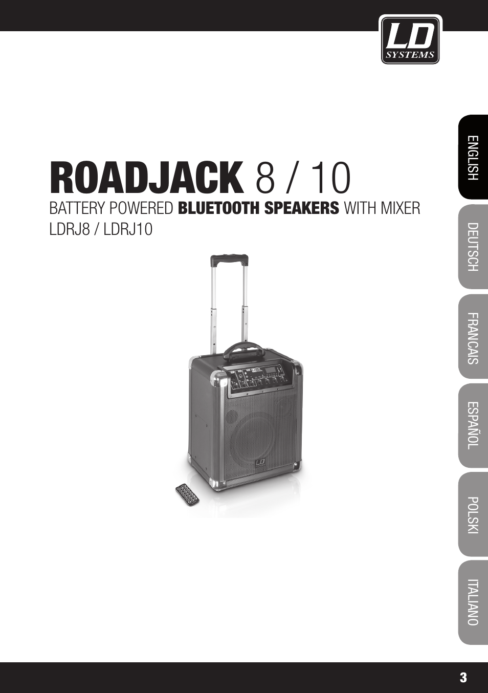 Roadjack 8 / 10 | LD Systems ROADJACK 10 User Manual | Page 3 / 160