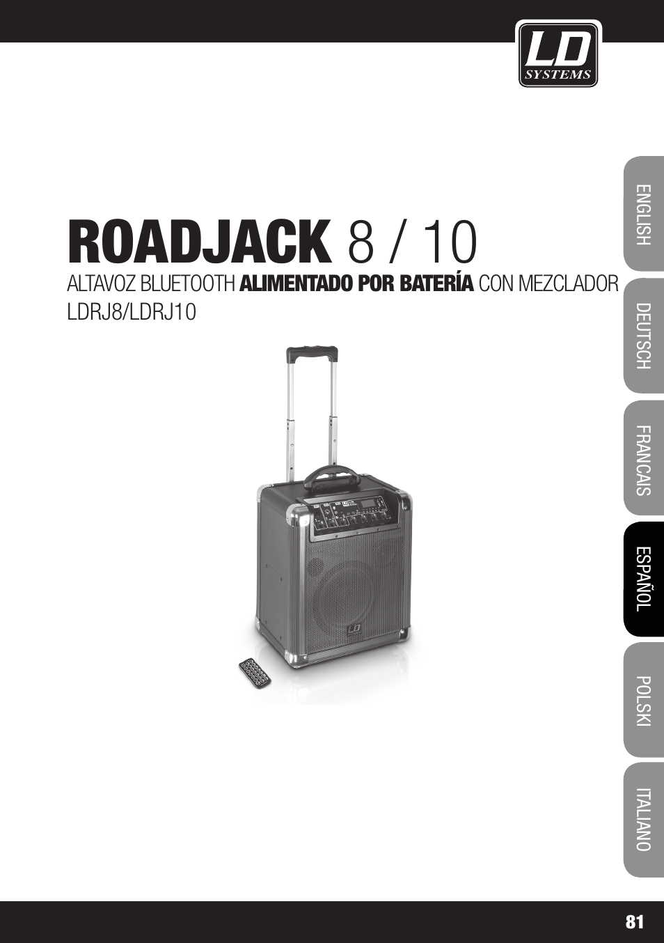 Roadjack 8 / 10 | LD Systems ROADJACK 10 User Manual | Page 81 / 160