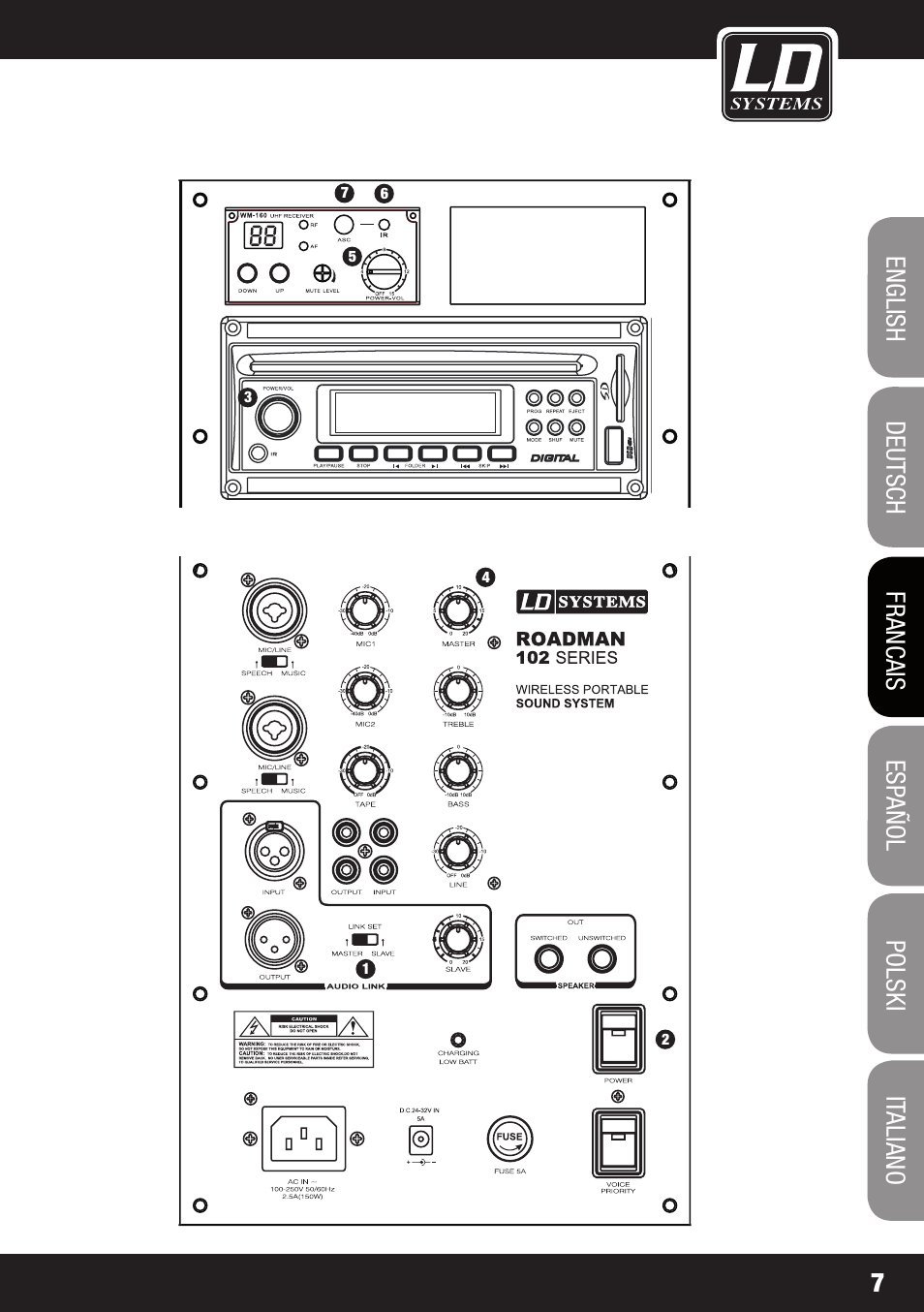 LD Systems ROADMAN 102 Quick Start Guide User Manual | Page 7 / 16