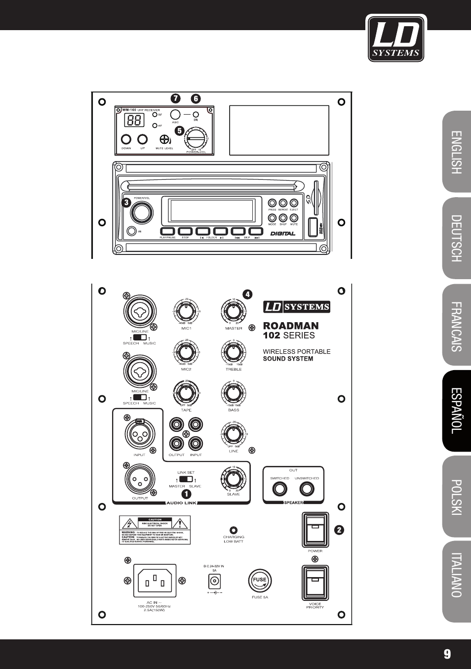 LD Systems ROADMAN 102 Quick Start Guide User Manual | Page 9 / 16