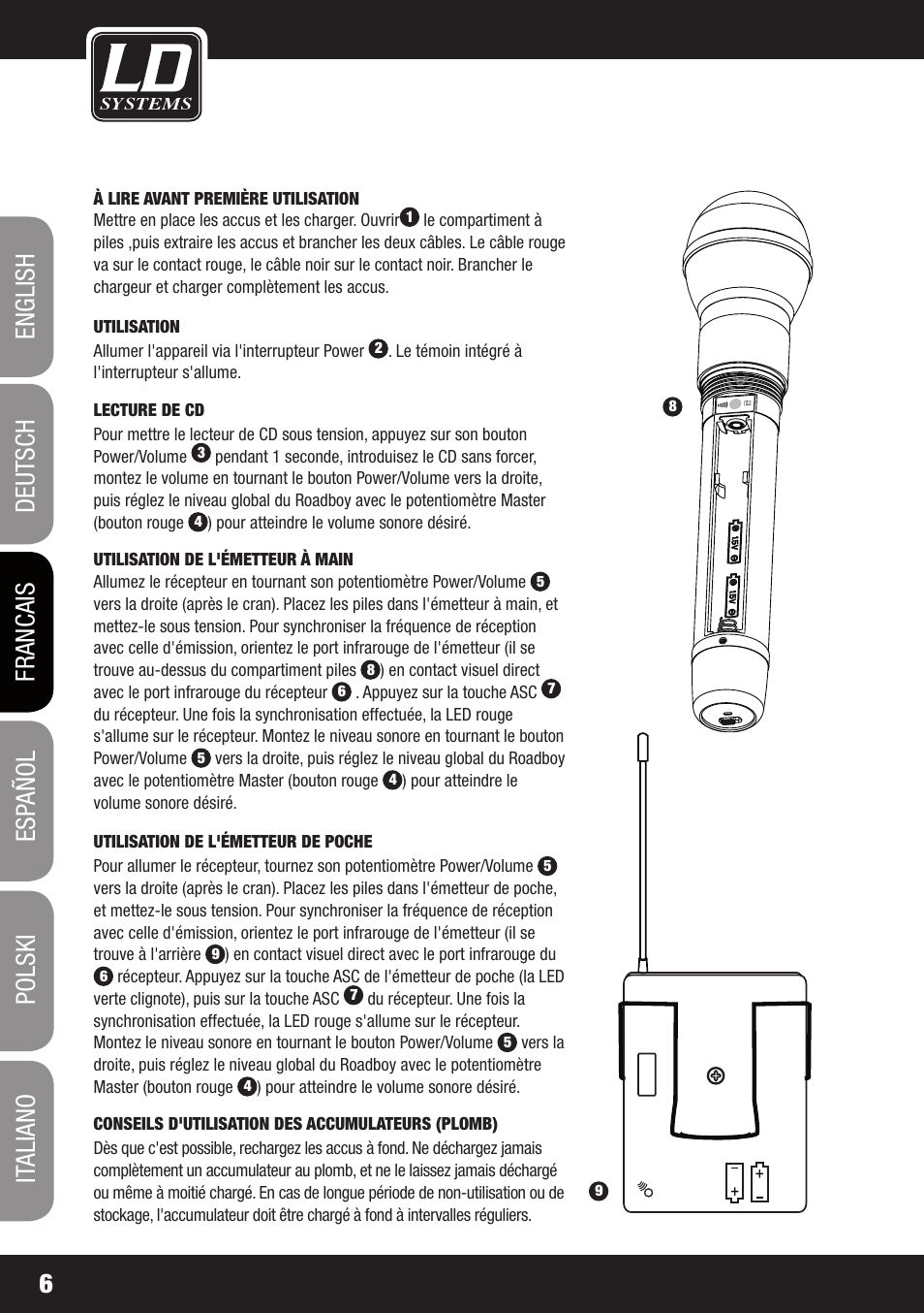 LD Systems ROADBOY 65 Quick Start Guide User Manual | Page 6 / 16