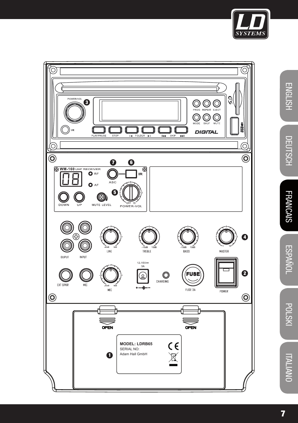 LD Systems ROADBOY 65 Quick Start Guide User Manual | Page 7 / 16