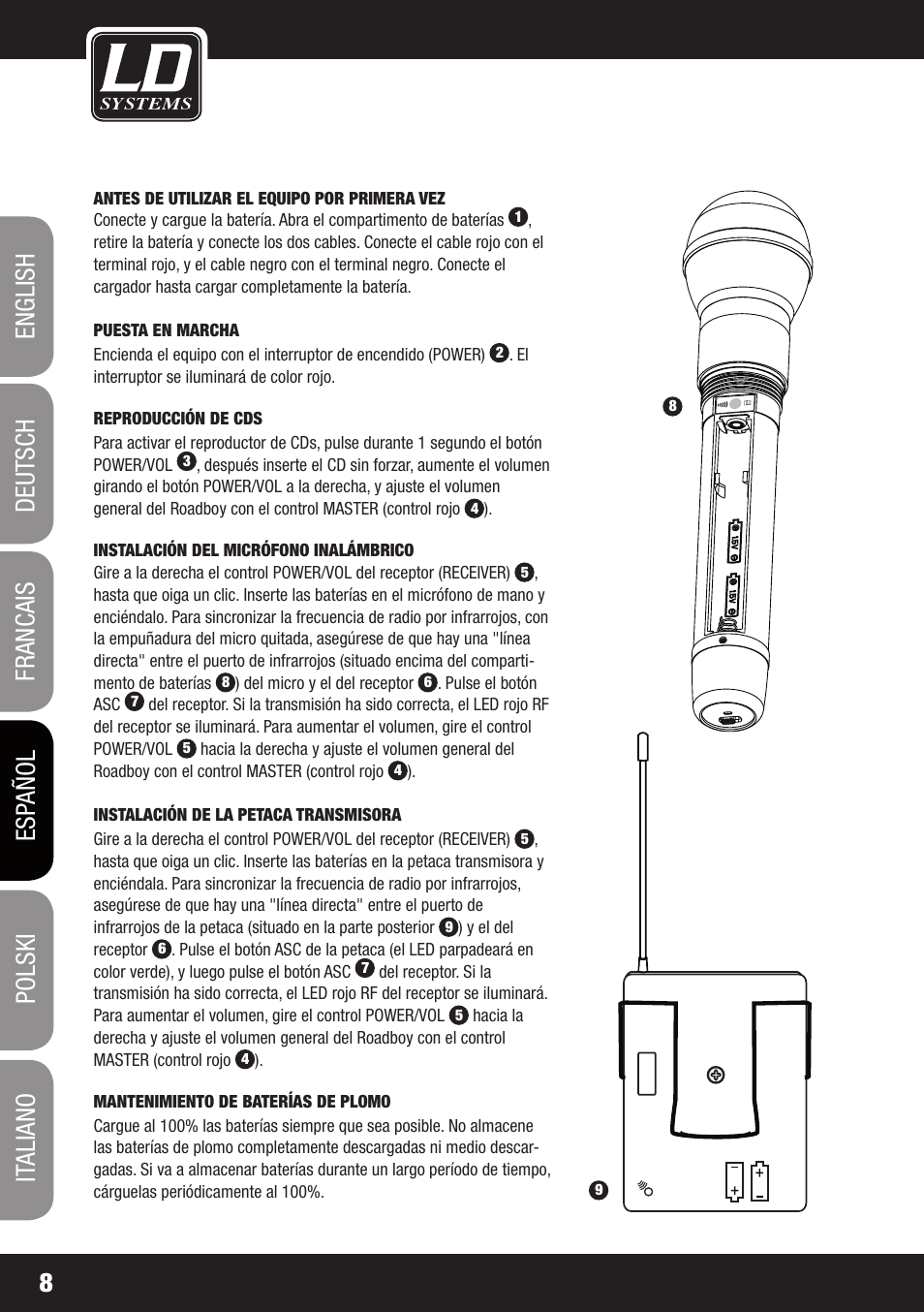 LD Systems ROADBOY 65 Quick Start Guide User Manual | Page 8 / 16